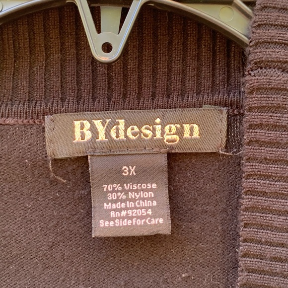 BYDesign 3x Black Sweater - Picture 2 of 8